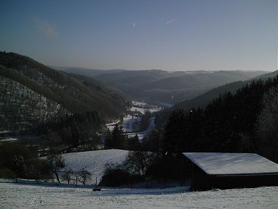 Winteransicht Sahrbachtal